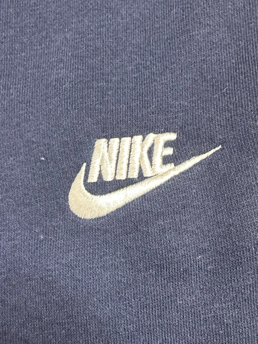 Nike Kids Navy Blue Sweatpants with White Embroidered Logo Youth Large